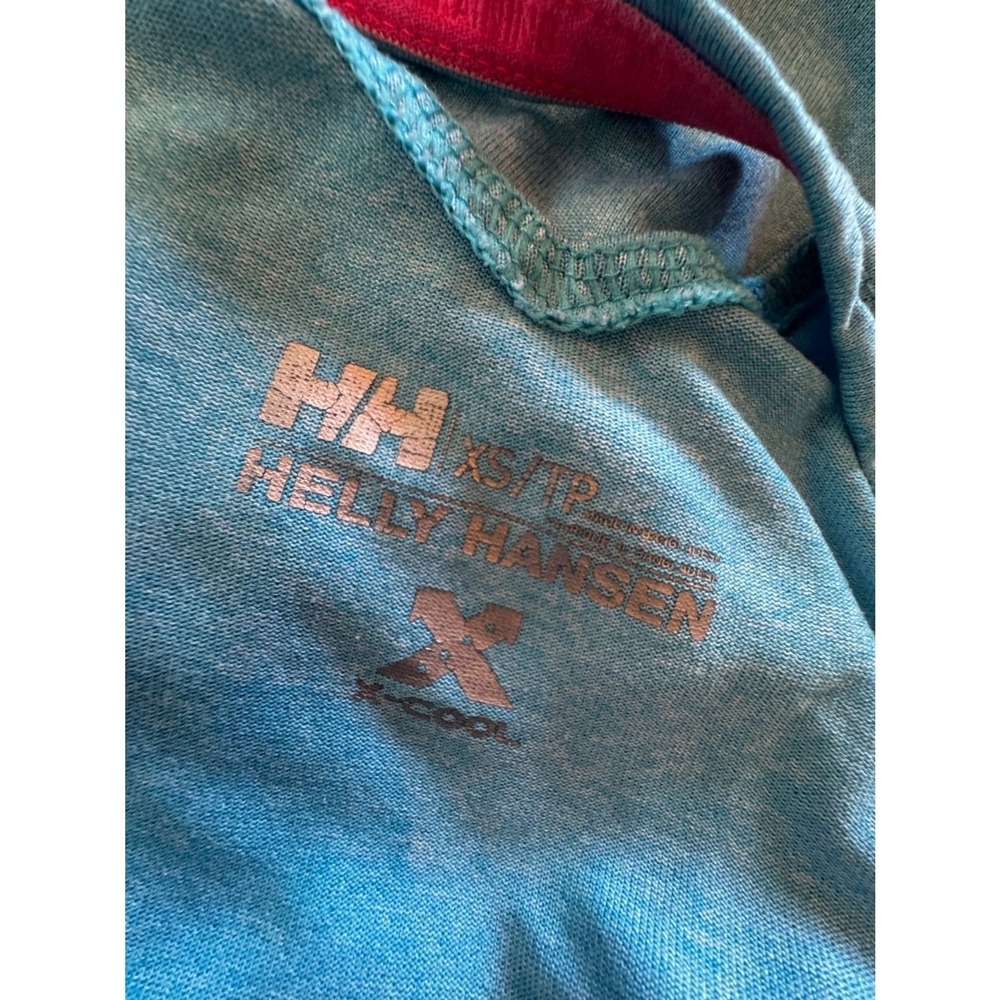 Helly Hansen X-Cool Activewear Top XS Light Blue Short Sleeve Performance Tee - Picture 7 of 7